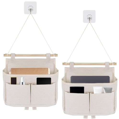 ARONRAVE Hängeorganizer 2 Stück Hängende Aufbewahrungstasche Hängeorganizer Wand Organizer Hängend Hängetasche Wand Hängeorganizer Hängeaufbewahrung für Zuhause, Büro, Wohnmobil