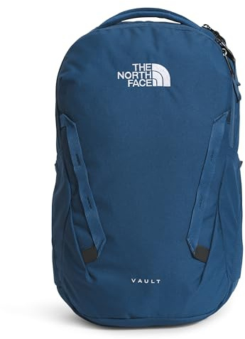 The North Face Vault Everyday Laptop Backpack - Commuter Travel Bag, Water-Repellent Finish, Spacious Compartment, Shady Blue/TNF White-NPF, One Size