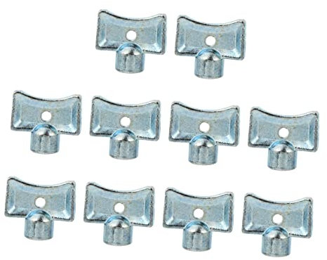Veemoon 10pcs Radiator Bleed Key Set Zinc Alloy Plumbing Wrench Handy Air Release Valve Tool for Efficient Heating System Maintenance