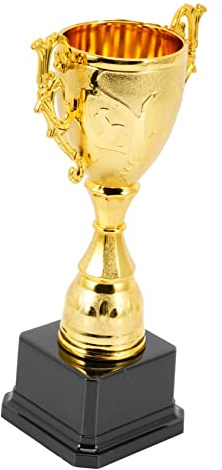 BESPORTBLE Kinder Award Trophäe Aus Kunststoff 21cm Goldene Wettkampftrophäe Belohnungspreiströphäe Für Kinder Für Sport Und Wettkampf