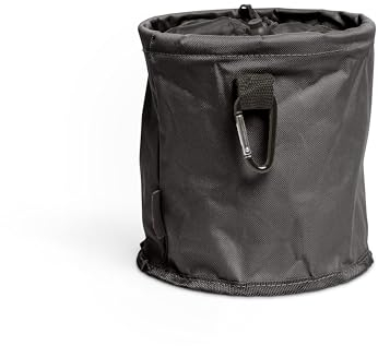 Vencier Bolsa grande para pinzas con cierre de cordón, clips para colgar y gancho para colgar para uso en exteriores, impermeable, Black, Bolsa de pinzas desplegable para ropa sucia