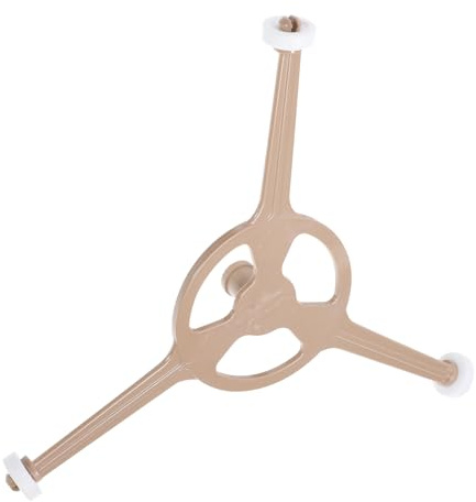 MAGICLULU Drehtellerring für Mikrowelle Gestell für Mikrowelle als Ersatzteil Pvc Rollenhalter mit 3 Armen Hält Speisen Beim Drehen
