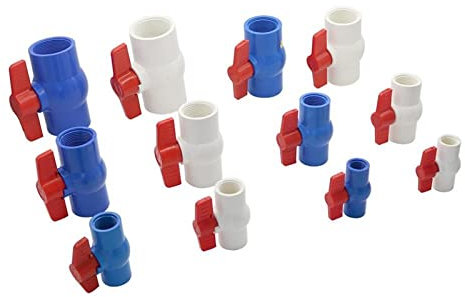 CWHHTVBI 1/2 Quot; 3/4 Quot; 1 Zitat; 1,25 Quot; 1,5 2 Quot; Innengewinde PVC Kugelhahn Sockel Ventilschraube Sanitär Rohrverschraubungen Bewässerungssystem Adapter 1St(White 2 inch)