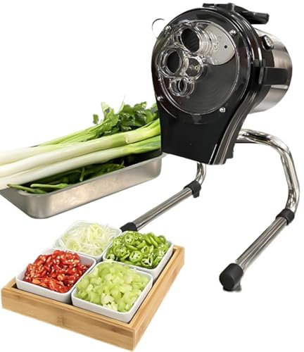 DDZJTPP Ensemble De Trancheuse De Légumes électrique,Coupe Légumes électrique,Robot Culinaire pour Ail,Poivre,Piment,Oignon,Céleri,Gingembre,Poireaux,pour Restaurants Et Cuisine à Domicile,110CL
