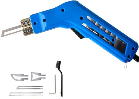 300W Elektrische Styroporschneider mit 4 Nichrom Klingen, Heißdrahtschneider, 0-600℃ Styropor-Schneidsatz, tragbares heißes Messer zum Schneiden von Gürtel, Gurtband, Gewebe