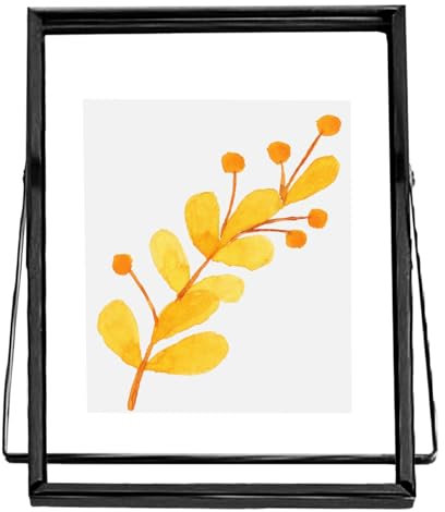 Cornice Fotografica Flottante – Cornice in Metallo da 20 cm | Decorazione Moderna con Trasparente per Soggiorno, Camera da Letto, Comodino, Studio e Matrimoni