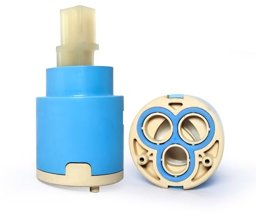 30mm Faucet Cartridge, Ceramic Disc Cartridge Replacement Faucet Water Mixer Tap Inner Control Kitchen Faucet Valve (A)