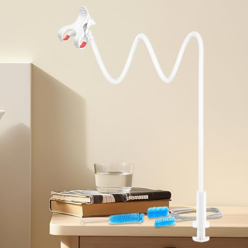 CPAP slanghållare, ADDLIVE CPAP slanghållare fristående, 360° vridning CPAP-slang, CPAP slanghållare, hängare och slangstöd med CPAP tillbehör, slangborste, mobiltelefonhållare säng