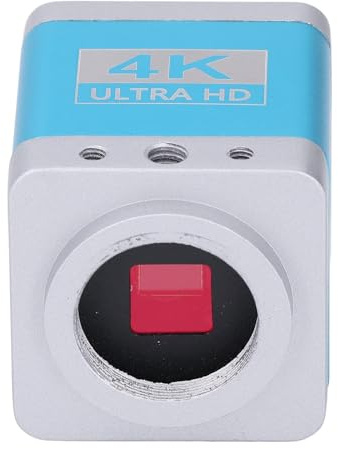 Lazmin112 Cámara de Microscopio Digital USB Tipo C, Cámara Industrial HD Alta Sensibilidad con bajo Ruido Resolución 8.3 MP 100-240 Vac para la Tabla Madre (Enchufe de la UE)