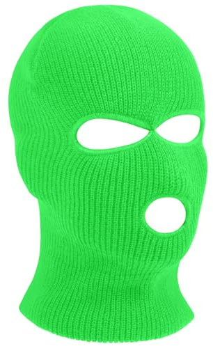 HAGOT Balaclava, 3-Loch/ 2-Loch Sturmmaske, Gestrickte Sturmhaube, Skimütze für Motorrad und Fahrrad, Multifunktionsmaske