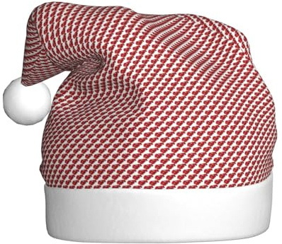 GUOLGP Gorro de Navidad con estampado de langosta roja, gorro de Papá Noel, celebraciones, unisex, accesorio de disfraz de fiesta de Navidad