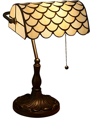 YRYRYW Lampada da tavolo da tavolo barocco vintage lampada da tavolo vintage in vetrate per la scrivania mediterranea per la barra di studio del bar, soggiorno lampada per pianoforte Household faucets