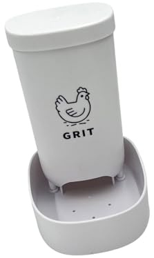 JUYAXIN Heavy Duty Chicken Grit Feeder with Wide Base None Tip Design Smooth Outside for Ducks Geese Backyard Flocks Spill Chicken Dispenser