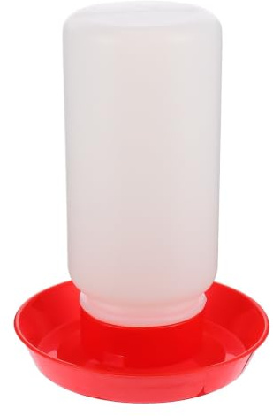 Abreuvoir Automatique pour Poules et Cailles en Plastique | Assemblage, Résistant aux Chutes la Pression, Usage Ferme Avicole ou Maison