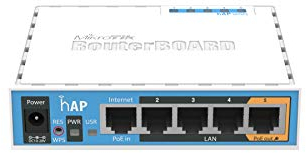 Mikrotik hAP punto accesso WLAN Supporto Power over Ethernet (PoE) Bianco