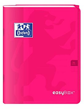 Oxford Schulheft, Easybook 5 Heft 17 x 22 cm Seyes 96 Seiten 90 g rosa