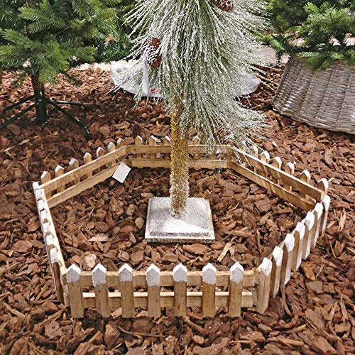 URBN Toys Set recinzione per albero di Natale, in legno naturale