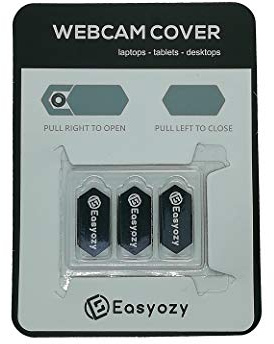 Easyozy Webcam Privacy Cover, For Online Security, Ultra-Slim, 3 Pack for Laptops, PCs, Tablets, Macbook, Macbook Pro, iPad