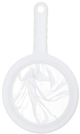Passoire ultra fine en maille métallique fine - Ensemble de passoires de cuisine avec bord - Cuillère filtrante en nylon avec poignée antidérapante - Pour lait de soja,