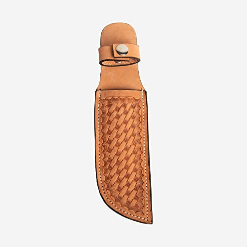 Hulara Echtleder-Etui, handgemacht, Messerscheiden aus echtem Leder mit Gürtelschlaufe, Taschenmesserhalter für Gürtel, 11,9 cm Klinge, für Messerholster