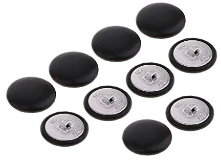 zalati 10x runde PU-Knöpfe zum Nähen von Polstern zum Nähen von Heimwerker- und Feiertagsdekorationen