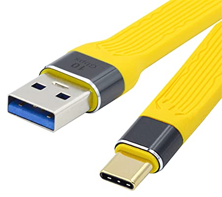 NFHK Cavo dati FPC piatto sottile da USB 3.1 tipo C maschio a USB 3.0 tipo A maschio, 10 Gbps, per computer portatile e telefono