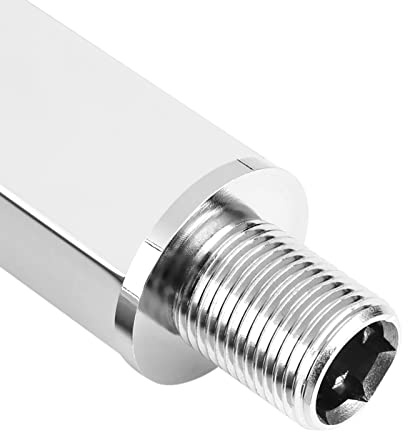 Tbest Duschkopf Braccio, Braccio Doccia da 50 Cm, Braccio di Prolunga per Soffione Doccia da 20 Pollici Costruzione in Acciaio Inossidabile da 60 Cm Braccio di Prolunga per Doccia a