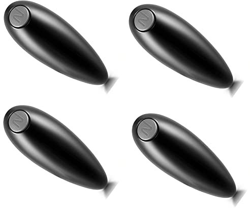 Abrelatas eléctrico, abrelatas de borde liso, abrelatas automático de un solo toque, abrelatas de uso manos libres, herramientas de cocina, ideal para chefs mayores con artritis, paquete de 4