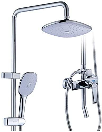 Sistemas de ducha de bañera Juego de ducha de baño Ducha de cobre para el hogar Juego de boquillas de descalcificación a presión Juego de ducha Supercharger tipo elevador Accesorios de baño de ducha