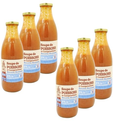 Lot 6x Soupe de poisson à la Bretonne - Bouteille 970ml