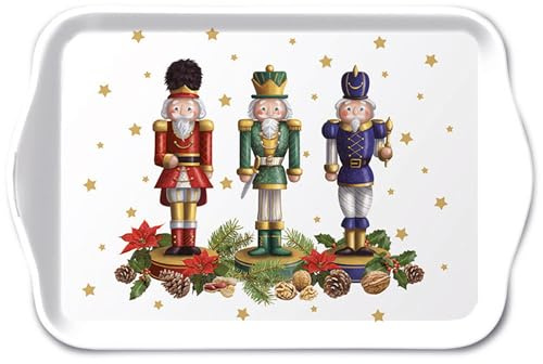 Ambiente Tablett Tray 13x21 cm Christmas Nussknacker Advent Weihnachten Dekotablett Dekoration