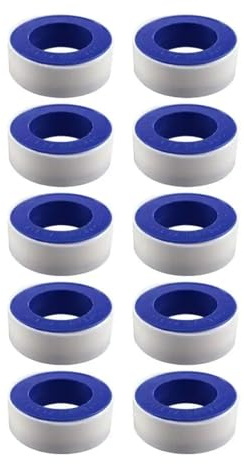 Wasserdichtes Klebeband, Dichtungsband, 10 Stück, Wasserhahn-Dichtungsgewinde-Klebeband, Rolle, Sanitär, Klempner, Fitting for Wasser, Gas, Pipeline-Verbindung, Dichtungsband, Versiegelungen, Wasserro