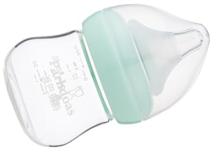 Beatifufu Breitmund-glas-babyflasche für Neugeborene mit Sauger für Stillende Robuste Milchflasche für Flaschenfütterung