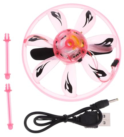 ifundom 2piezas Disco con Sensor Juguete De Inducido Mano Led Color Aleatorio Mini Platillo Flotante para Interior