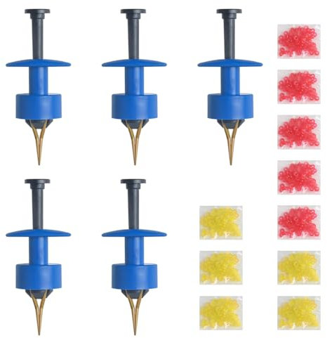 Hsthe Sea 5-teiliger Miniatur-Ködergürtel, Pellet-Gürtel-Gummiring für Pellet-Lebendwurm-Angelköder, Pellet-Gurtwerkzeug, passendes Friedfisch-Terminal-Tackle-Set, Köder
