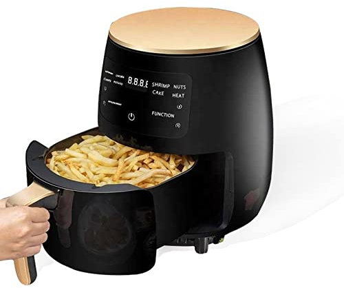 Friggitrice ad aria, friggitrice ad aria elettrica digitale professionale per cucina 4,5 l Friggitrice ad aria multiuso professionale per cucina (colore: Schwarz, dimensioni: KR) Beauty Comes