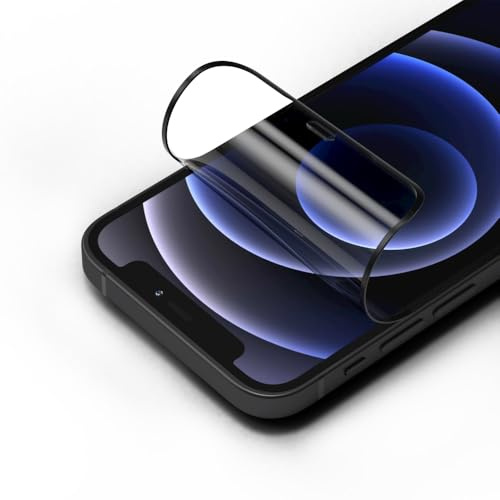 RhinoShield Impact Protector Pro pour iPhone 12 Mini | Transparent, Haute transparence, résistant aux chocs et rayures, filtre anti-lumière bleue, outil d’installation inclus.