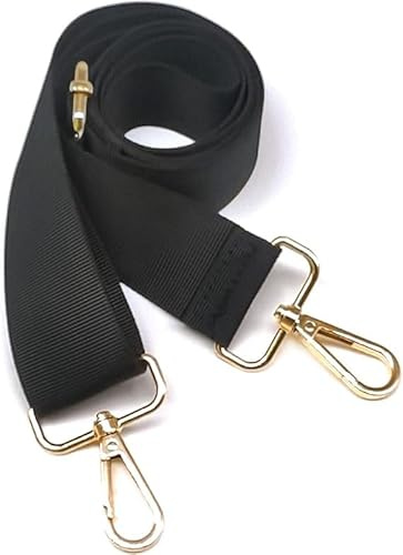 Schultergurt für Tasche,Universal Taschengurt Schwarz,Taschengurte zum Wechseln,Verstellbare Ersatz Schulterriemen,für Gepäck Kameratasche Reisetasche Sporttaschen (Goldene Schnalle)