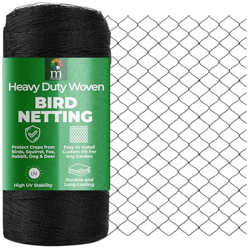 Moorgreen Anti Bird Netting for Garden & Fruit Trees – Heavy Duty Garden Net Protects Plants, Crops & Fish Ponds – UV Resistant & Reusable Mesh Net (4m x 10m)