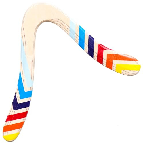 Woo boomerangs Blitz – Bumerang aus Holz für Fortgeschrittene – 29 cm, handgefertigt aus Birkenholz – schneller Rückkehrbumerang – Outdoor Sport & Geschenk