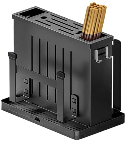 Generico Schneidebretthalter – ABS, Schneidebretthalter, Utensilienhalter, Küchenbrett an der Wand mit abnehmbarer Ablage, ABS aus Edelstahl, -Organizer für C