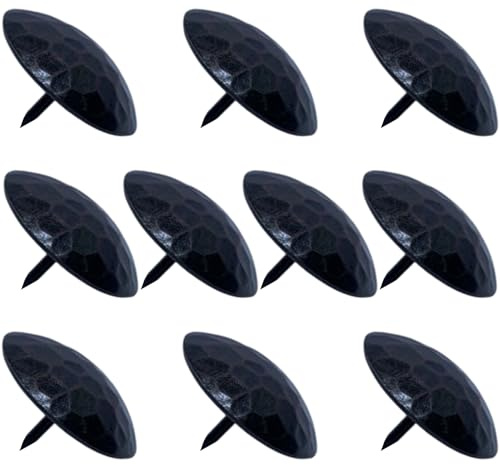 10 clavos decorativos de metal antiguo, resistentes al óxido, para persianas de madera y vigas sintéticas, uñas decorativas redondas grandes de hierro