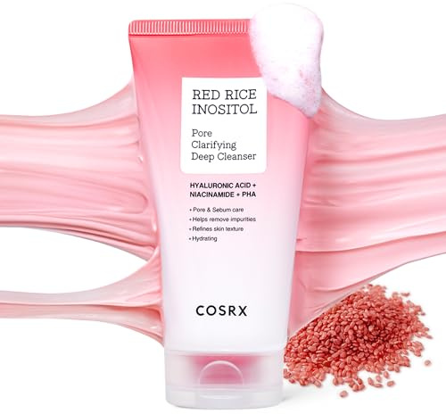 COSRX RED RICE INOSITOL Pore Clarifying Deep Cleanser 150 ml, Cleansing Foam, Korean Skincare