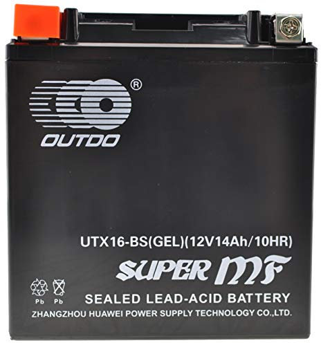 Batterie à gel pour moto Ytx16-BS-GEL