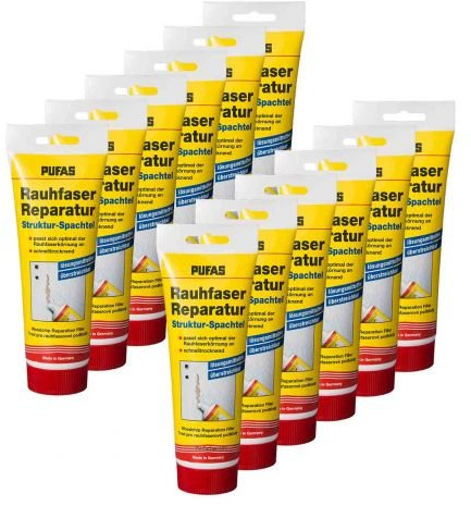 12 x Pufas Rauhfaser Reparatur-Spachtel 330g