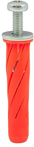 TIMCO Anclajes universales Stella Fix TX Pan - Rojo - M5 x 55 - Un anclaje universal altamente eficaz para fijar cargas pesadas a cavidades de placas de yeso y materiales sólidos.