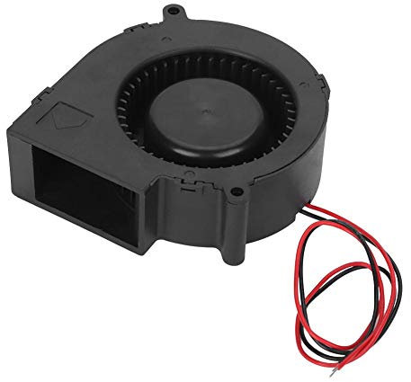 Centrifugal Double Ball Turbo Blower Cooling Fan High Air Volume And High Speed Furnace Turbine Air Blower Cooling Fan for Picnic Camping Heating Equipment Barbecue 12V 2.85A