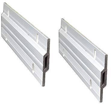 Kit de Crochets en Aluminium pour Cadre Photo - 150mm Clips en Z Robustes pour Accrocher des Photos et des Miroirs - Montage Mural - Crochets de Fixation (150mm, 2 Paire, avec Vis et Ancres)