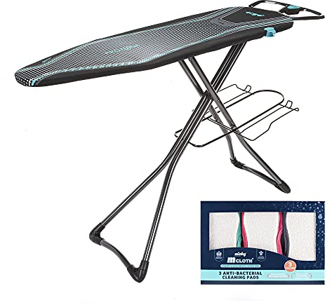 Ergo Plus Ironing Board w/ 3 Pack M Cloth Pad Bundle