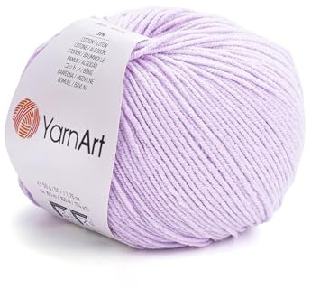 YarnArt, Jeans, Hilo de mezcla de algodón para amigurumi, ganchillo y punto, hilo turco suave 55 % algodón, 45 % poliacrílico, para proyectos hechos a mano, Color 19